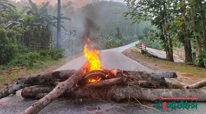 সুষ্ঠু নির্বাচনের দাবিতে বাঘাইছড়িতে সকাল-সন্ধ্যা অবরোধ