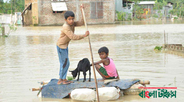 বাংলাদেশে বন্যায় ক্ষতিগ্রস্ত পৌনে ৮ লাখ শিশু: ইউনিসেফ