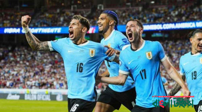 টাইব্রেকারে ব্রাজিলকে বিদায় করে সেমিতে উরুগুয়ে