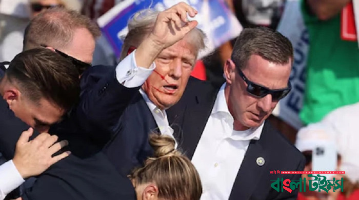 সমাবেশে ট্রাম্পের ওপর গুলি, নিহত ২