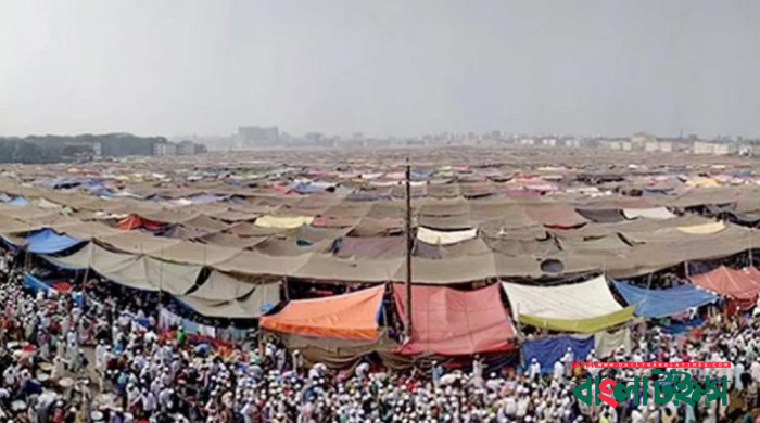 আমবয়ানে বিশ্ব ইজতেমা শুরু  ,মুসল্লিদের ঢল