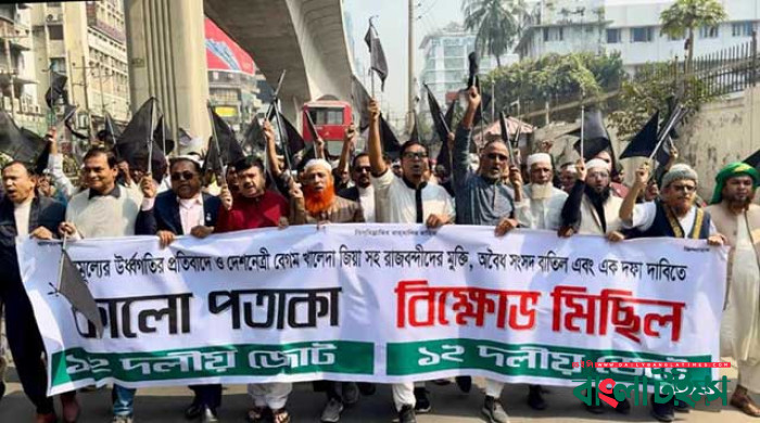 ভোট বর্জন করায় জনগণের ওপর দ্রব্যমূল্যের লাল ঘোড়া দাবড়ানো হচ্ছে: ১২ দলীয় জোট