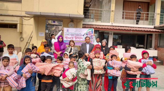 শীতার্তদের পাশে  শিশু অধিকার   বাস্তবায়ন সংস্থা