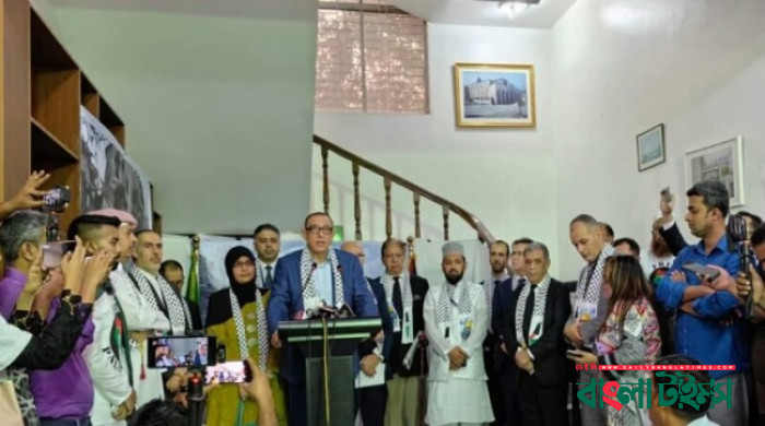 ফিলিস্তিনি জনগণের প্রতি বাংলাদেশীদের ভালোবাসা ও সমর্থন দেখে অভিভূত : রাষ্ট্রদূত