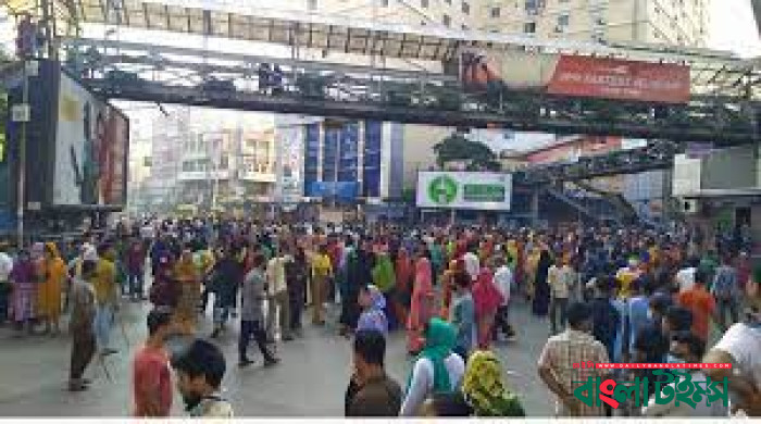 শ্রমিক আন্দোলনে ফের উত্তাল মিরপুর