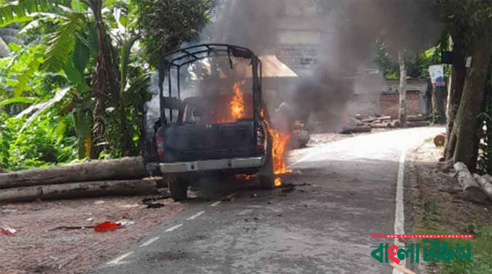 গোপালগঞ্জে এবার ইউএনওর গাড়ি বহরে হামলা-ভাঙচুর
