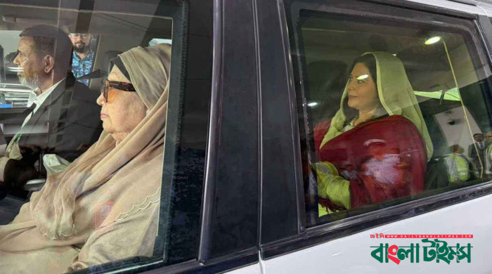 দুই পুত্রবধূকে নিয়ে ফিরোজায় খালেদা জিয়া