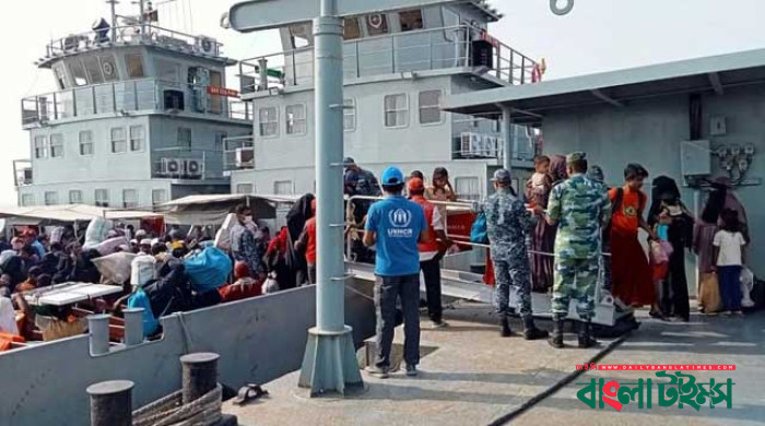 ভাসানচরে পৌঁছাল আরও ১ হাজার ৫২৭ রোহিঙ্গা