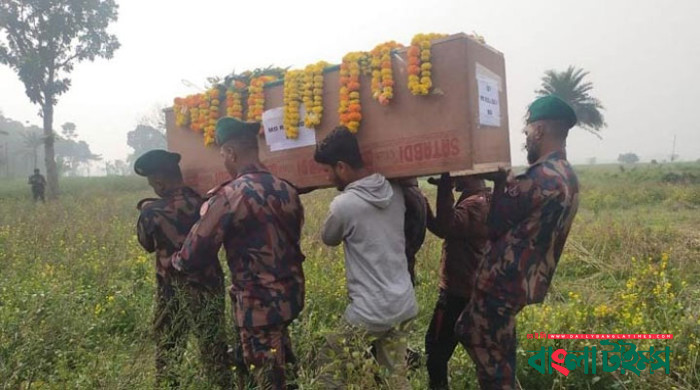 বিএসএফের গুলিতে নিহত বিজিবি সদস্যের মরদেহ হস্তান্তর