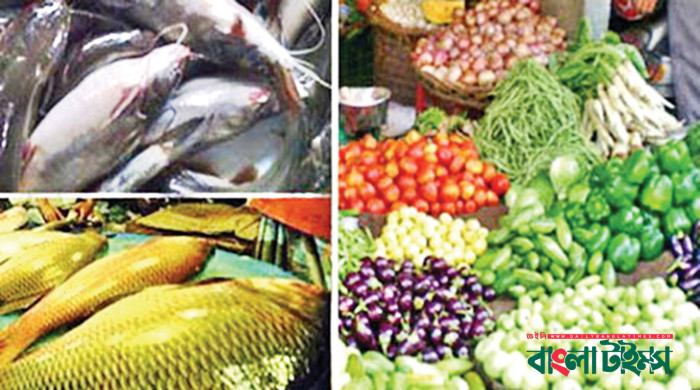 মাছের বাজারে চড়া-সবজি ও মুরগির দাম কমেছে
