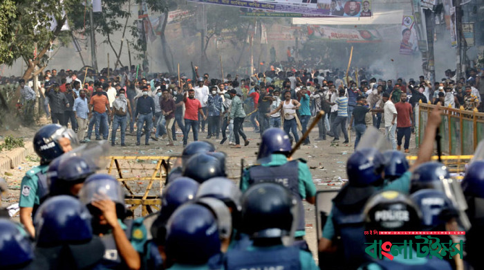 পুলিশ-বিএনপি সংঘর্ষ, রণক্ষেত্র কাকরাইল