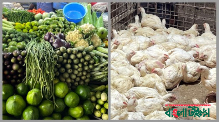 দাম কমেনি ব্রয়লার মুরগির, বেড়েছে সবজির