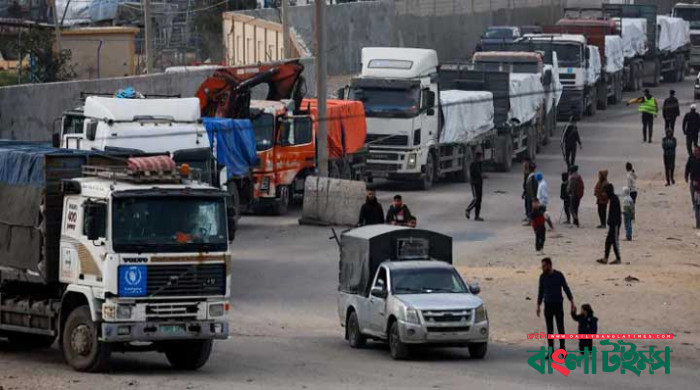 গাজায় ওষুধ ও মানবিক সহায়তা পৌঁছালো