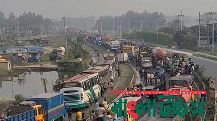 টাঙ্গাইল মহাসড়কে ২৫ কিলোমিটার যানজট