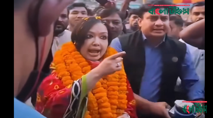 Rumin Farhana in a heated argument with Brahmanbaria magistrate!